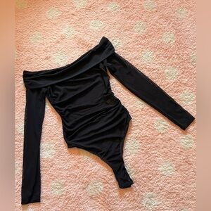 Princess Polly Elegant Black Long Sleeve Bodysuit